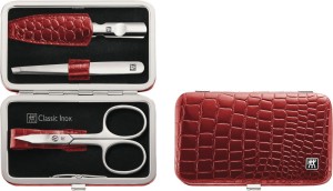Zwilling Zestaw przyborów do manicure, 3 el. w kasetce Classic Inox® bordowy ZW-97652-003