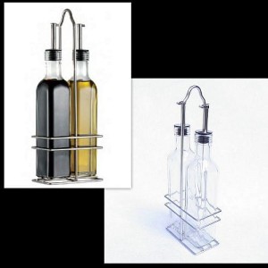 Dozowniki na ocet i oliwę STOHA na metalowym stojaku 55321