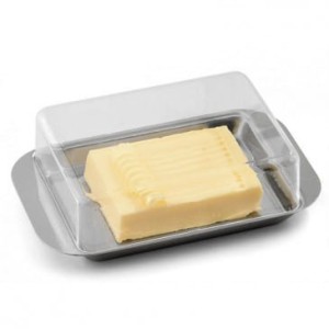 Maselniczka stalowa z przezroczystą pokrywką Weis WE14254