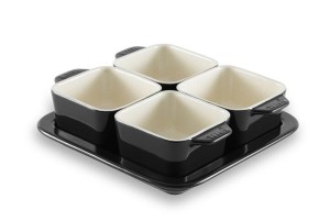 Formy do zapiekania 4 miseczki + taca Gipfel 3921