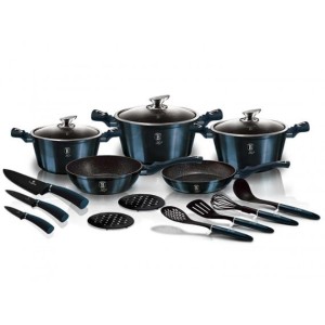 Zestaw garnków 17 el. BerlingerHaus Aquamarine BH6164