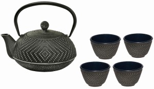 Zestaw żeliwny Czajnik 0,9 L + 4 czarki 2316046