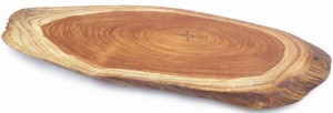 Deska ozdobna do serwowania z teaku owalna 59x19cm D4