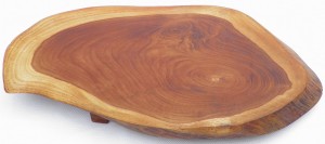 Deska ozdobna do serwowania z teaku owalna 40x22cm D6