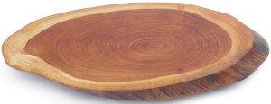 Deska ozdobna do serwowania z teaku owalna 43x22cm D8