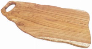 Deska ozdobna do serwowania z teaku owalna 51x23cm D10