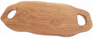 Deska ozdobna do serwowania z teaku owalna 49x23cm D11