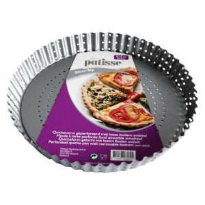 Forma do tarty perforowana z wyjmowanym dnem 28cm Patisse SILVER-TOP 8712187035738