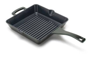 Patelnia żeliwna grillowa emaliowana 25,5cm Gipfel Majolica 2287