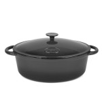 Brytfanna Gęsiarka żeliwna emaliowana 26,5 cm 4,0 L  szara 5903313426244