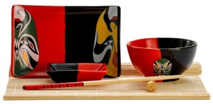 Zestaw Komplet do sushi dla 2 osób 12 cz. 2201073