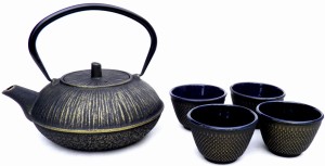 Zestaw żeliwny Czajnik do herbaty 1,1 L + 4 czarki  WHZ112218SET