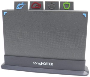 Zestaw 4 desek do krojenia w stojaku KonigHoffer MARCEL 5903313428040