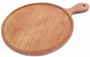 Deska ozdobna do serwowania z teaku 30 cm 5908228985350