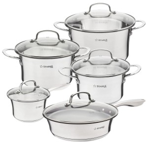 Zestaw garnków 10 el. Garnki Starke Sintesi 5903313426954