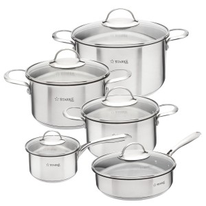 Zestaw garnków 10 el. Garnki Starke Varese 5903313426930