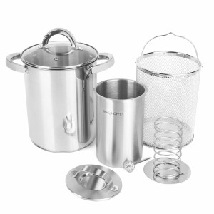 Szynkowar z termometrem 1,5L Garnek z sitkiem 4L 5903313418874