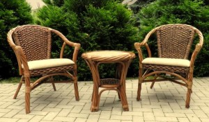 Meble rattanowe z  hiacyntem wodnym WILLIS patio ratan komplet 