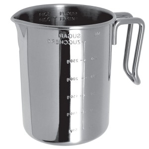 Dzbanek z uniwersalną miarką stal nierdzewna 0,33L ID-AMIS3