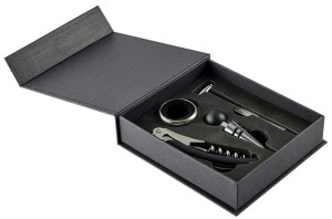 Zestaw do wina 4 el. Korkociąg Termometr Korek BN-ZR541-S401