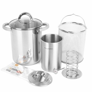 Szynkowar z termometrem 1,5L Garnek z sitkiem 4L 5903313422307