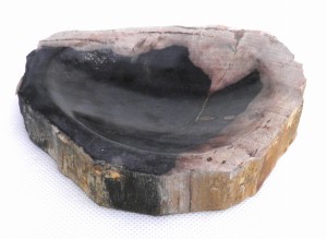 Mydelniczka kamienna skamieniałe drewno 14x12,5cm MF8