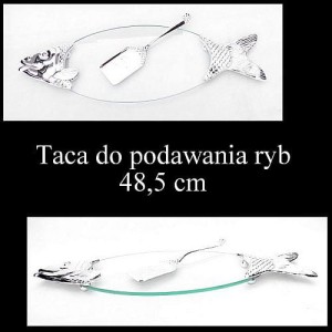 Taca Patera na rybę + łopatka 48,5cm Plater A5471C