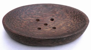 Mydelniczka z drewna palmy kokosowej 13,5x9cm 5908228980638  