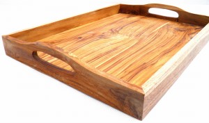 Taca z drewna tekowego teak 40 x 30 cm 5908228966236