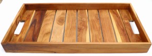Taca z drewna tekowego teak 50 x 26 cm 5908228970004