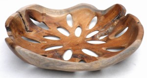 Orientalna patera z korzenia drzewa tekowego TEAK 5908228992983
