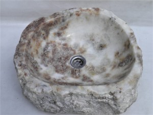 Umywalka kamienna nablatowa z onyxu ONYX17