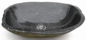 Umywalka kamienna nablatowa z kamienia rzecznego KR116