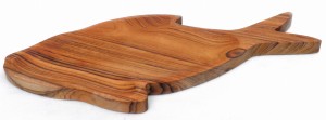 Deska ozdobna do serwowania z teaku 43x20,5cm "RYBA"