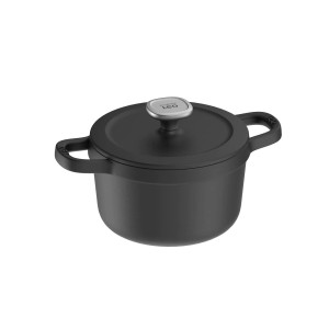 Garnek żeliwny z pokrywą 20cm 3,0L BergHOFF LEO Graphite 3950617