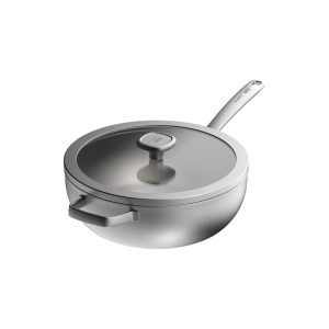 Patelnia stir-fry z pokrywą BergHOFF Graphite, stal nierdzewna z recykling 28 cm 3950496