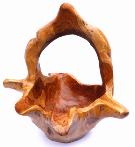 Koszyk z korzenia drzewa tekowego TEAK 5908228977355  K6