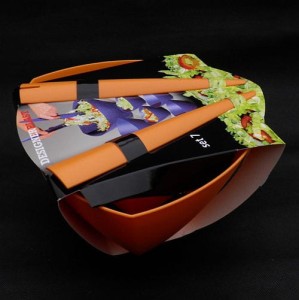 Komplet misek Miski sałatkowe 7 el. pomarańczowe 2980