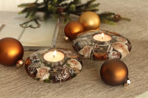 Świecznik szklany tealight Dreamlight 13cm 160-1101