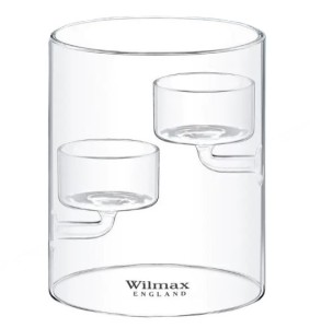 Świecznik na 2 świece Tealight 12x10cm WILMAX England WX-888905-A