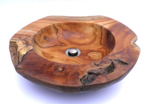 UMYWALKA DREWNIANA Z TEKU TEAK OZDOBNA TIMOR