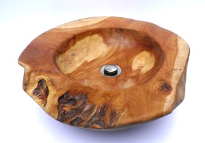 UMYWALKA DREWNIANA Z TEKU TEAK OZDOBNA BACAN