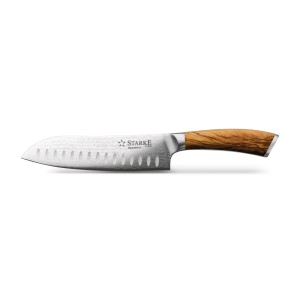 Nóż Santoku z twardej stali Starke Pro Keiko Yoko 17,5cm 5903313462525