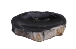 Mydelniczka kamienna skamieniałe drewno 14,5x12cm MF10