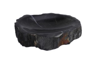 Mydelniczka kamienna skamieniałe drewno 13,5x12,5cm MF13