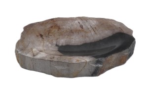 Mydelniczka kamienna skamieniałe drewno 16,5x13cm MF23