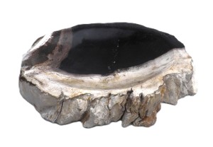 Mydelniczka kamienna skamieniałe drewno 15,5x14cm MF33