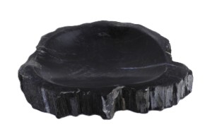 Mydelniczka kamienna skamieniałe drewno 13,5x13cm MF38