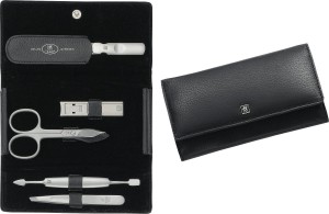 Zwilling Zestaw przyborów do manicure, 5 el. w skórzanym etui Twinox® czarny ZW-97101-004