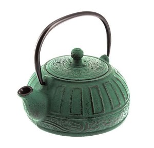 Zaparzacz czajnik żeliwny do herbaty 800ml zielony A089921